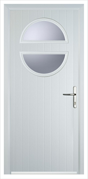 Circle Door in White