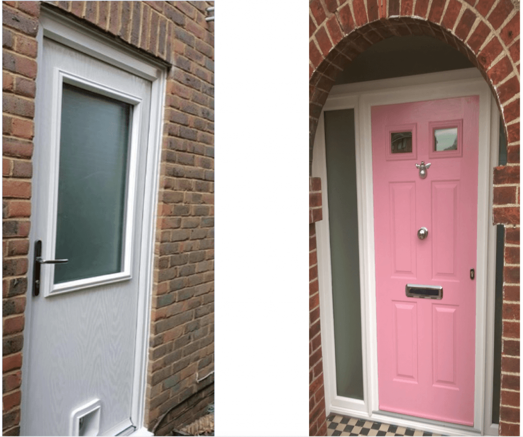 composite door with cat flap